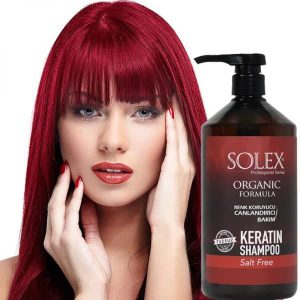 شامپو کراتین مخصوص موهای رنگ شده سولکس solex