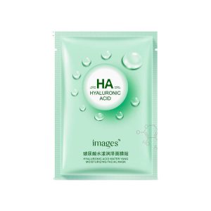ماسک ورقه ای آبرسان فوری هیالورونیک اسید سبز IMAGES Hyaluronic Acid