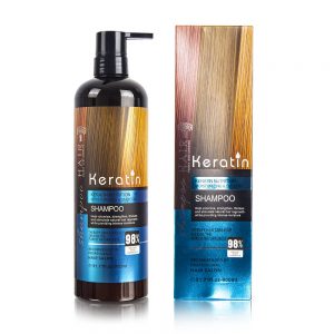 شامپو کراتین مدل hair shampoo keratin 98% حجم ۹۰۰ میل