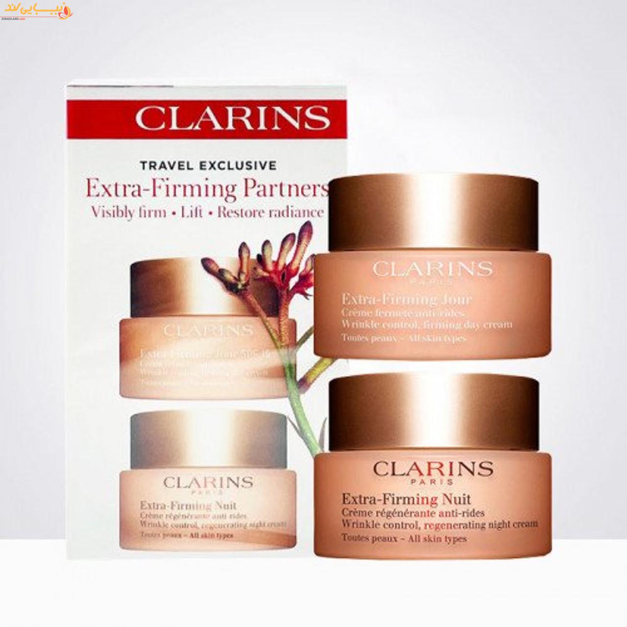 ست کرم شب و روز اکسترا فرمینگ کلارنس Clarins حجم 50 میلی لیتر 2 عدد - Image 4