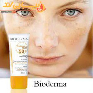 کرم ضد آفتاب بیودرما مدل Photoderm spot SPF +50 حجم 30 میلی لیتر