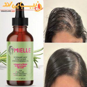 روغن ضد ریزش مو رزماری و نعناع میله MIELLE حجم 60 میل