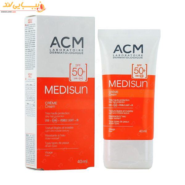 کرم ضد آفتاب ای سی ام مدل MEDISUN حاوی +SPF 50