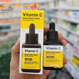 سرم روشن کننده و ضد لک ویتامین سی مدیهیل حجم 40 میلی لیتر